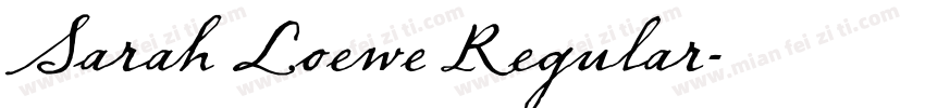 Sarah Loewe Regular字体转换